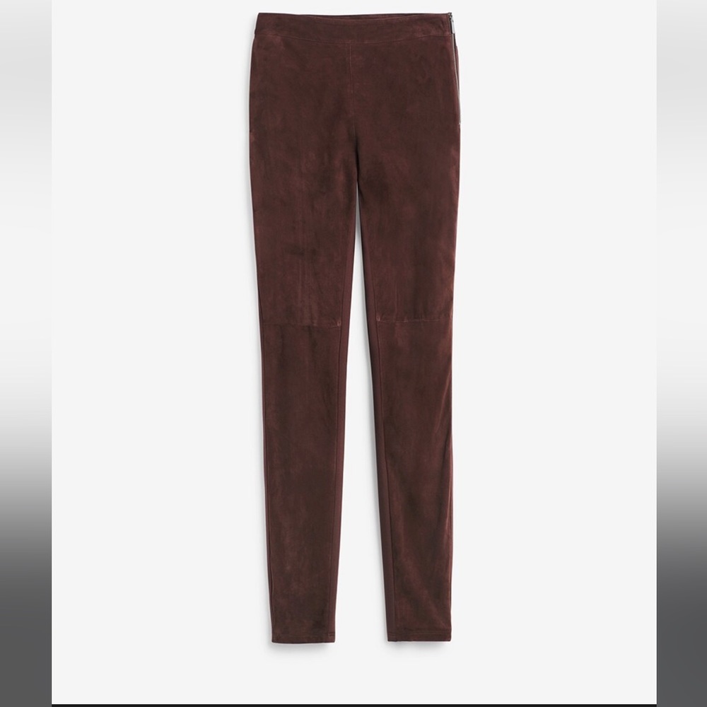 White House Black Market Suede Legging Deep Claret